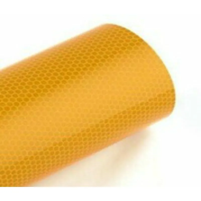 Stickerslab - Pellicola adesiva retroriflettente in microsfere ad alta intensità in pet Colore - Giallo, Misura - 1240mm (124cm) x 300cm