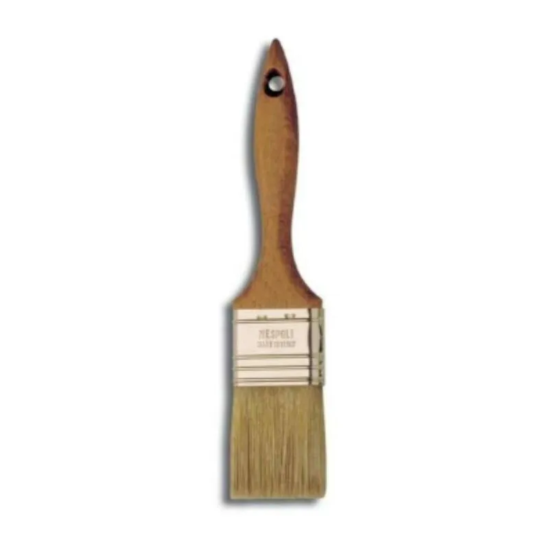 Nespoli - pennello per solventi con manico in legno - N°70 - setola bionda