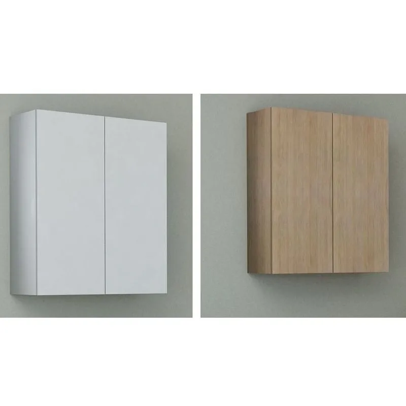 Pensile da Bagno da 60x74hx27 doppio con due ante mdf Laccato bianco - Bagno Italia