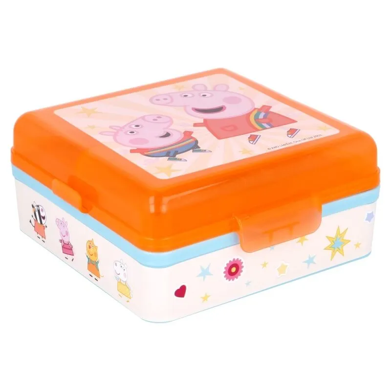 Peppa Pig – Quadratische Lunchbox Peppa Pig