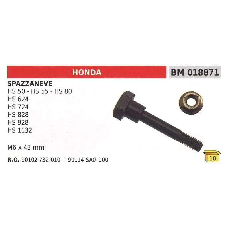  - Perno spinotto di sicurezza M6x43mm spazzaneve hs 50 hs 55 hs 80 hs 624