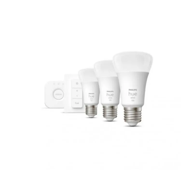 Starter kit white 3 lampadine led e27 9,5w + dimmer switch + bridge 929002469204 28913000 - 