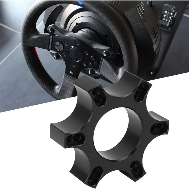 Ugreat - Piastra adattatrice per volante Distanziale in lega di alluminio 70mm per Thrustmaster T300RS con volante da 13-14 pollici