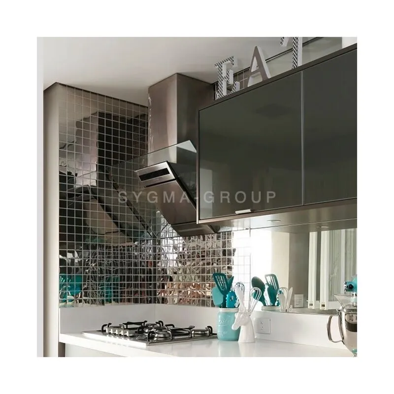 Sygma Group - Piastrelle in acciaio effetto specchio per la cucina Parker Miroir