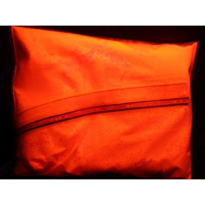 Stickerslab - Pigmento additivo polvere luminescente fluorescente si illumina al buio 5 colori (a base colorata) Colore - Arancio Fluo, Peso - 100