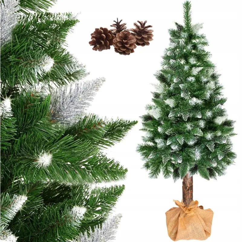 Pino diamante su tronco 220cm albero artificiale