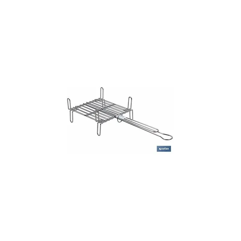 Doppia griglia in acciaio inox 250 x 250 mm