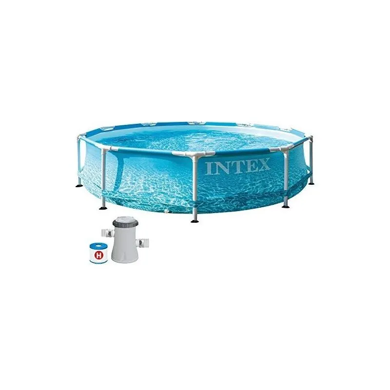  - Piscina Frame Beachside 28208 305x76 cm con Pompa Filtrante