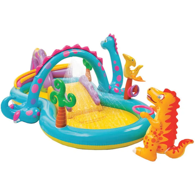 Piscina gonfiabile dinosauri +3 anni - cm. 302x229x112h. peso kg.8,10 (57135)