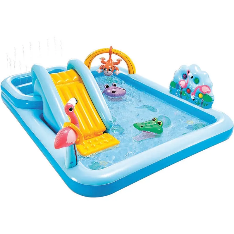 Piscina gonfiabile jungle adventure play center +2 anni - cm.244x198x71h. - peso kg.7,10 (57161)