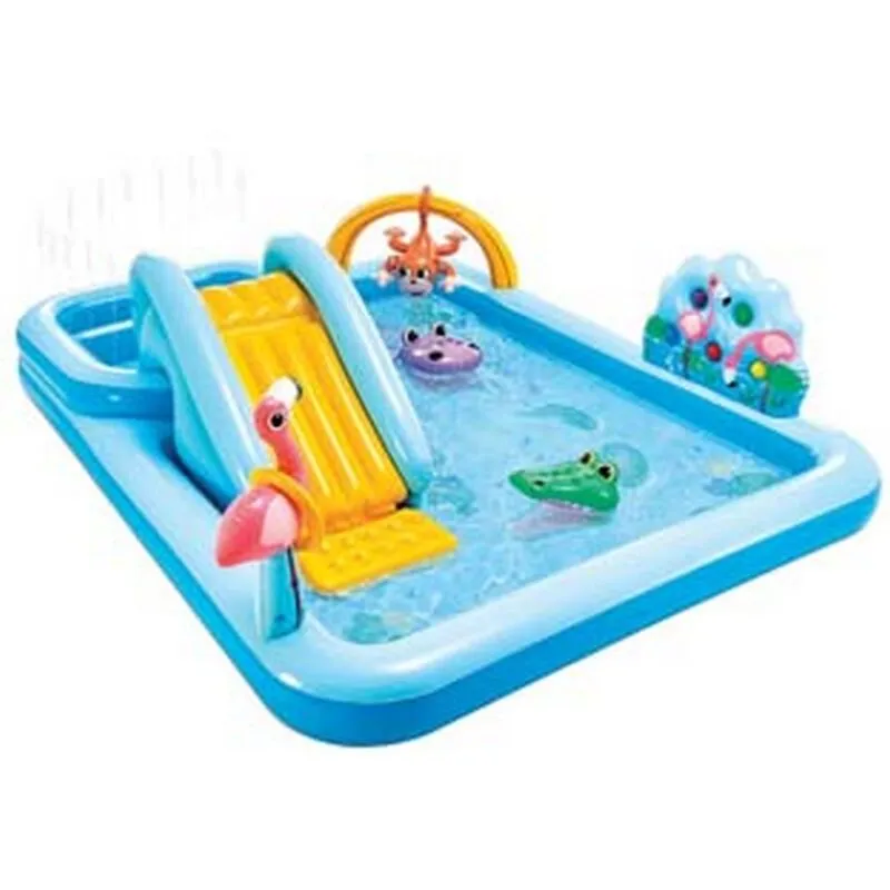 Piscina gonfiabile 'jungle adventure play center' +2 anni - CM.244X198X71H. - peso KG.7,10 (57161)