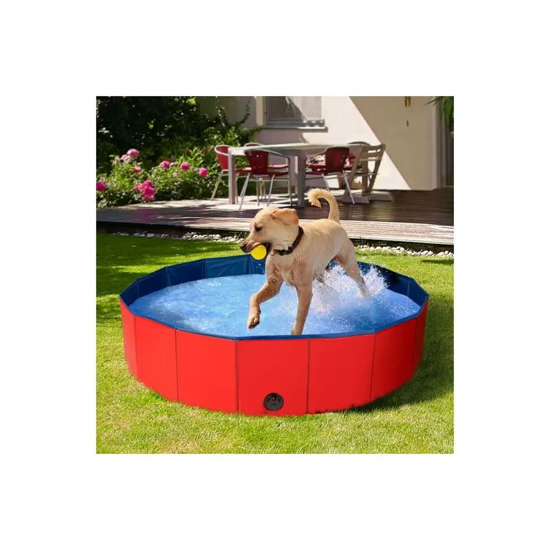 Idmarket - Piscina per cani in plastica 120 x 30 cm