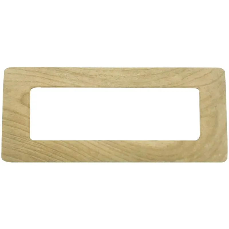  - Placchetta placca bamboo legno chiaro compatibile matix 6 posti copripresa c8806