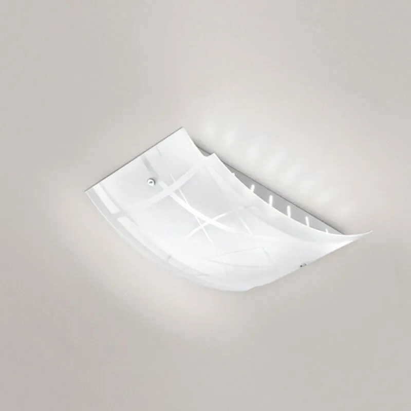 Plafoniera moderna gea luce nereide pm e27 led vetro lampada soffitto