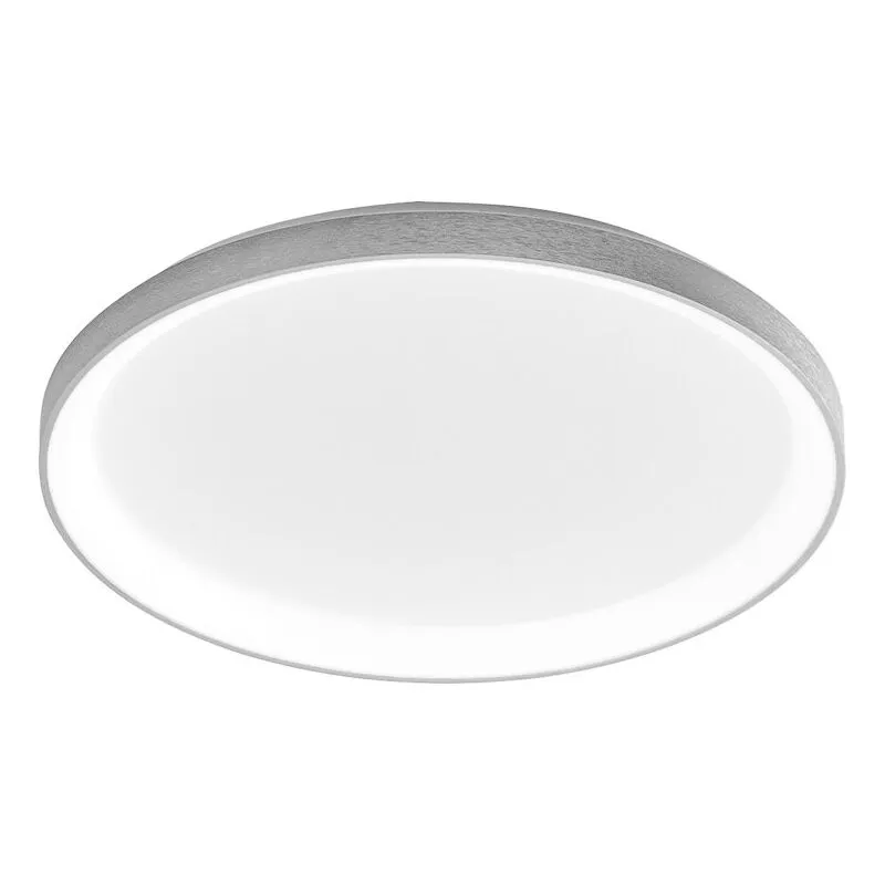 Plafoniera Moderna Krizia Alluminio Satinato Bianco 1 Modulo Led 50 w 3000 k