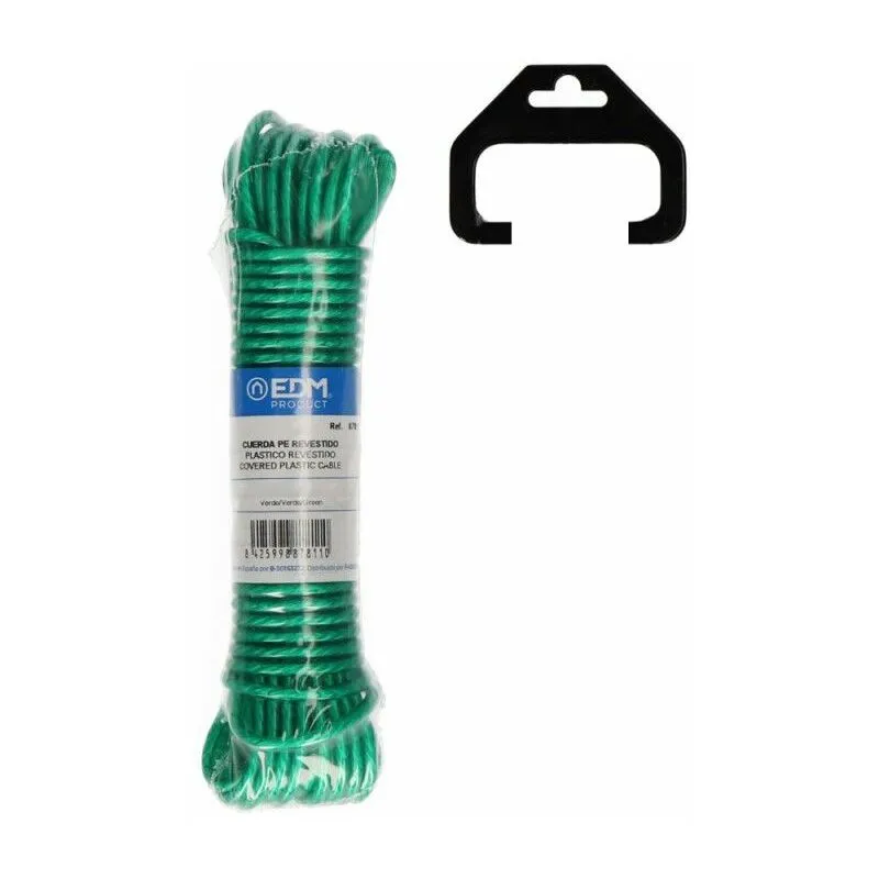  - Matassa 15mts rivestita in plastica verde 87812