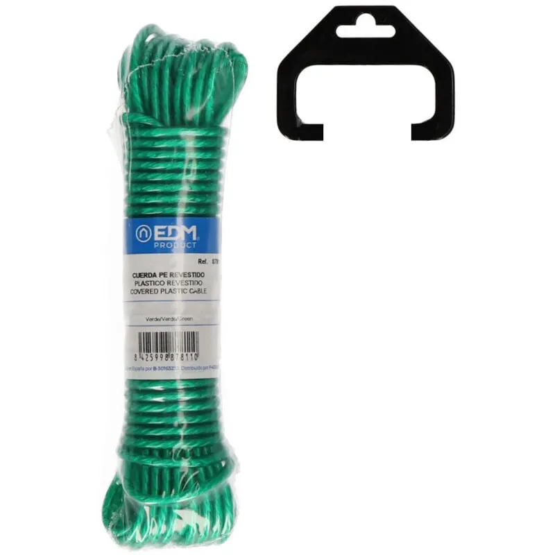  - Matassa di plastica rivestita 25mt verde