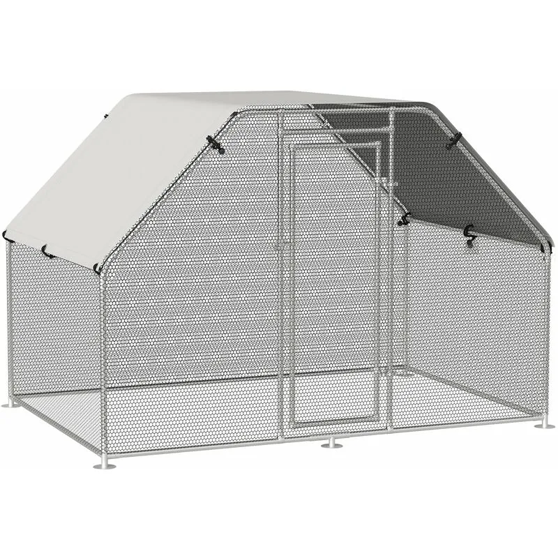 Giordanoshop - Pollaio Gabbia per Galline da Esterno 280x193,5x195 cm in Metallo