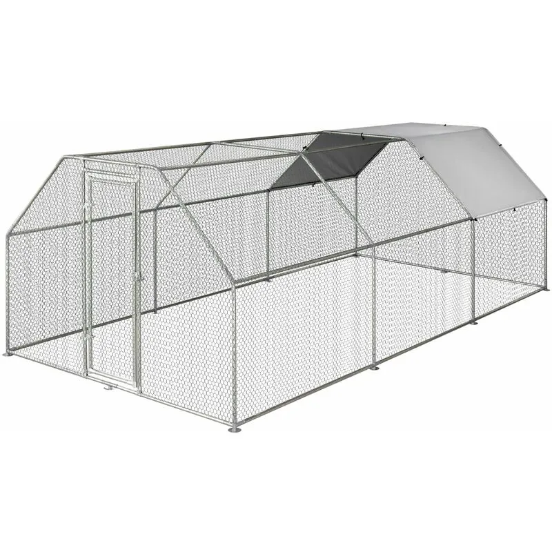 Giordanoshop - Pollaio Gabbia per Galline da Esterno 280x570x195 cm in Metallo