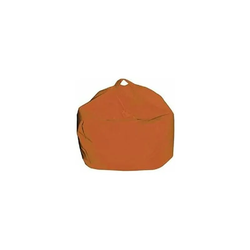 King Home - Pouf Comodone 65x62h cm sfoderabile arancio