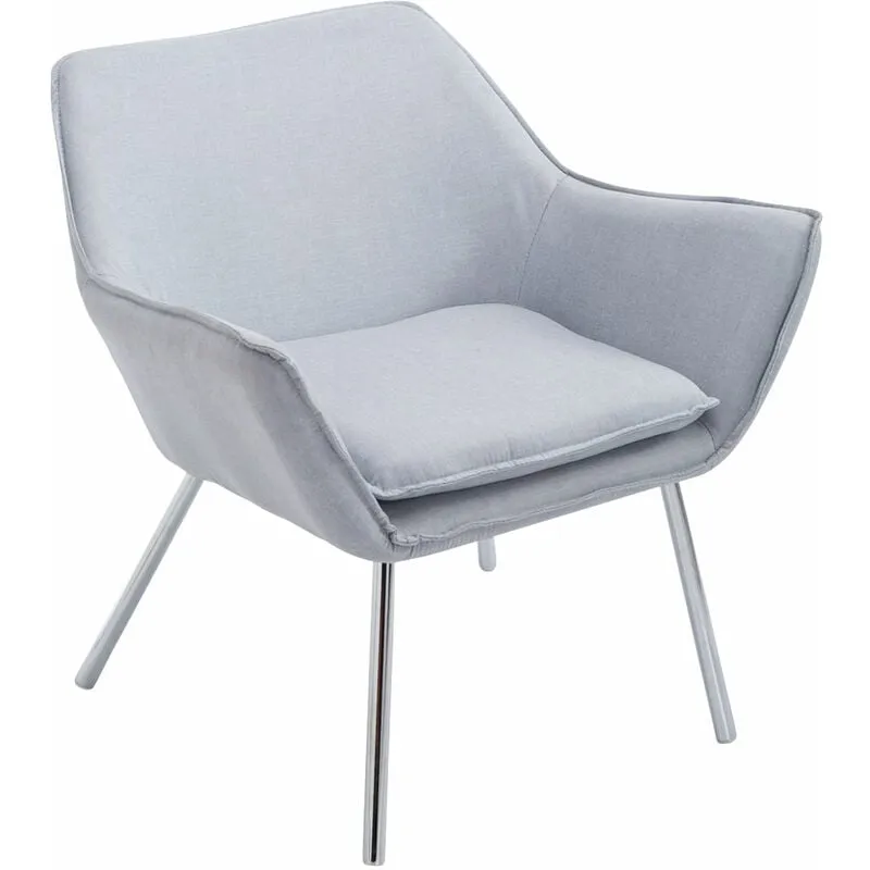  - Poltroncina lounge Caracas in tessuto grigio