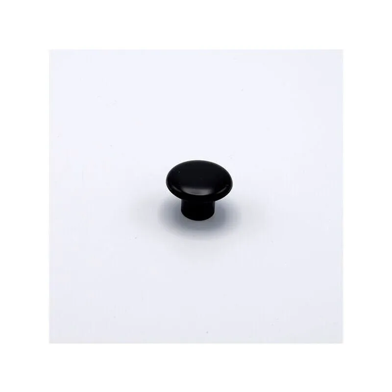 Pomolo tondo laccato nero 32x22mm - 006 Little