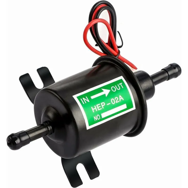 Pompa elettrica del carburante 12V HEP-02A Pompa elettrica del carburante a bassa pressione 2,5-4PSI per tutte le auto, camion e barche