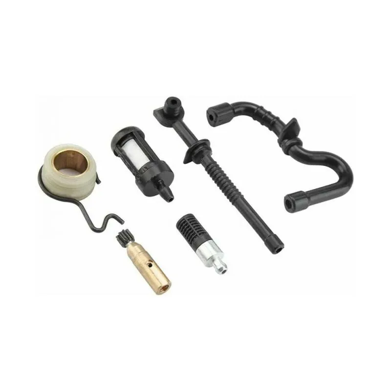 Pompa olio per motosega, pompa olio per motosega Kit filtro tubo carburante con ingranaggio a vite senza fine per Stihl MS180 MS170 018 017,GUA.B/Good