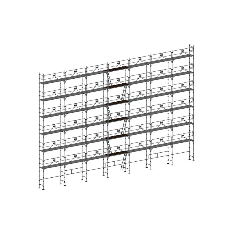 Ponteggio 180m² - Struttura e Piani + Parapetto - DUO308GC-SP