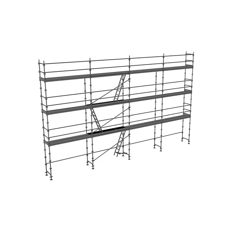 Ponteggio fisso alluminio da 100m² : Struttura + Piani + Fermapiede - ECHAF-ALU-100