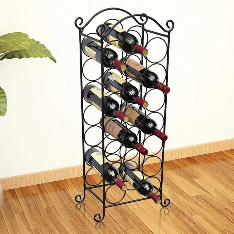 Vidaxl - Gate of Wine Bottles 21 Bottles in Metal