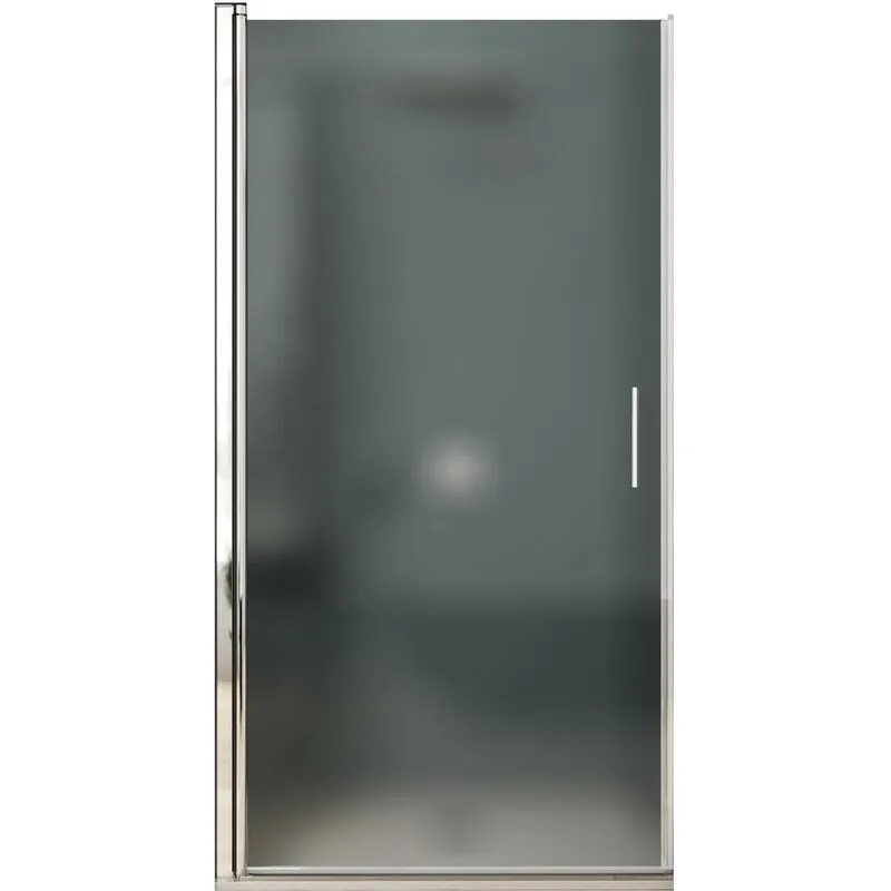 Porta nicchia doccia cristallo 6 mm battente opaca 70 80 90 h195, seleziona misura 70x70