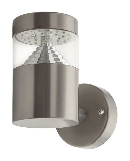 Kanlux - Portalampada da parete led 3W IP44 EL-14L-UP agara Mod.18600-Bianco Freddo - Cromo