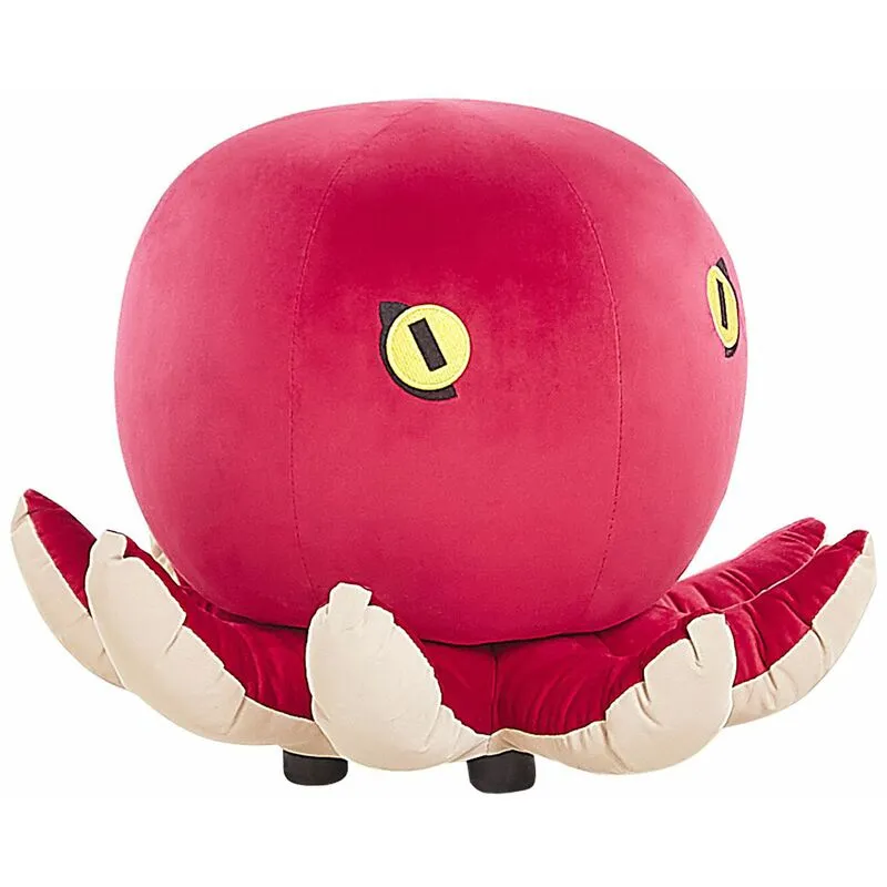 Pouf per Bambini in Velluto Rosso a Forma di Animaletto Marino Octopus