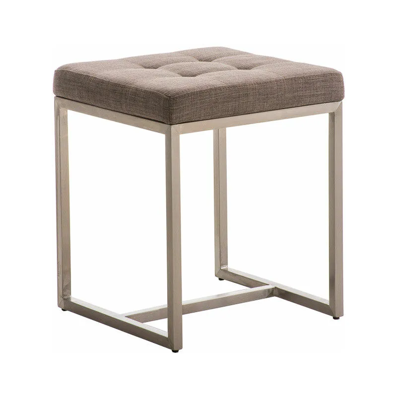 Sgabello Pouf Barci in tessuto grigio