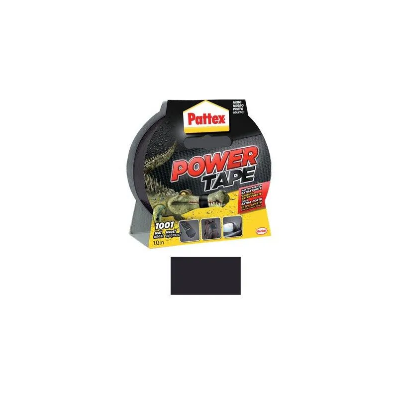 Nastro alta resistenza power tape pattex • nero mm 50 ml 10