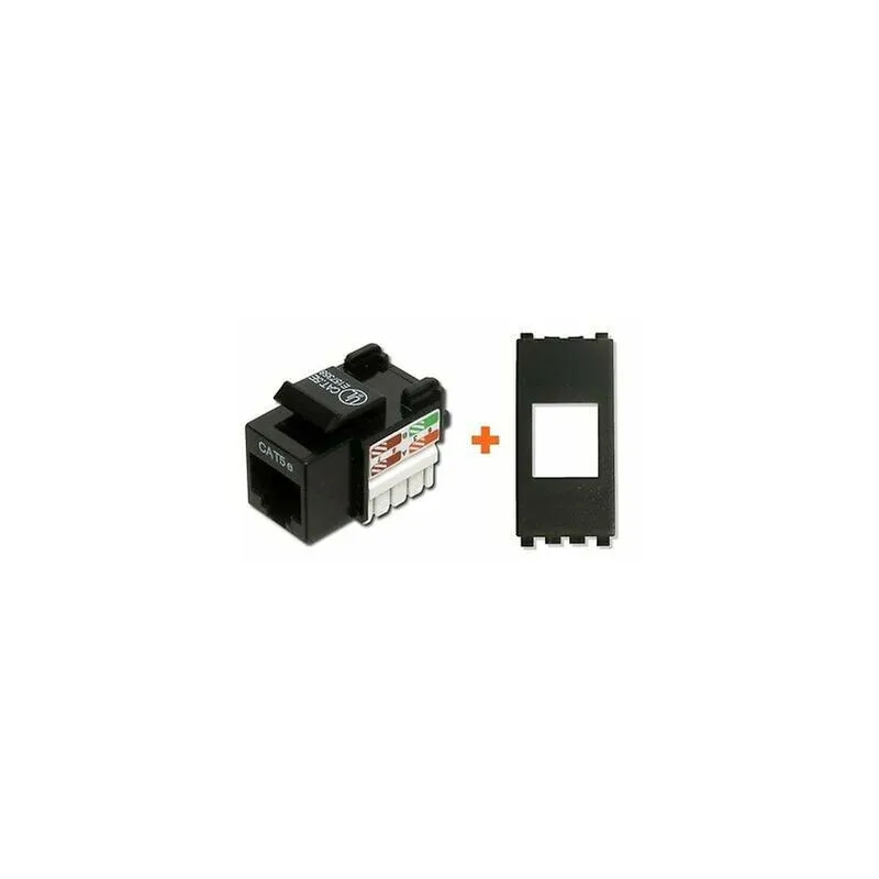 Presa di rete cat.5e rj45 utp serie vimar arke nera - 