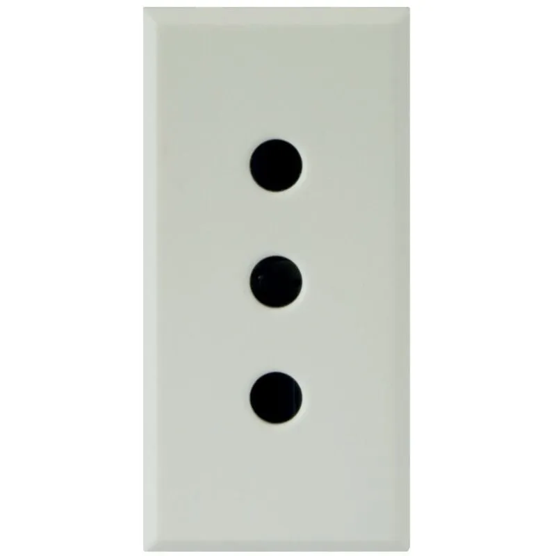 Presa standard 2P+T 10A P11 1 modulo Bianco Whitek Ave 446006TS