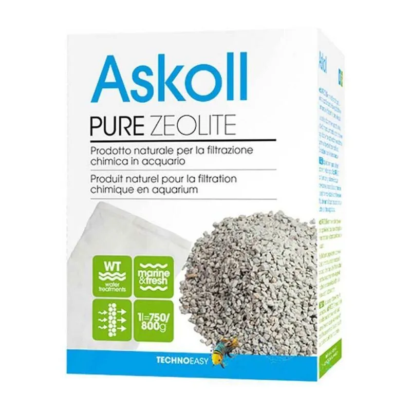 Pure Zeolite 750/800gr - Materiale Assorbente per la Riduzione dell' Ammoniaca - Askoll
