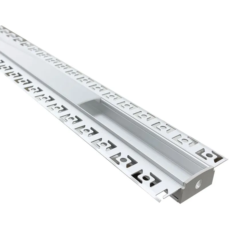 Profilo Alluminio a incasso larghezza 2cm per Striscia led BARRA-16-1M