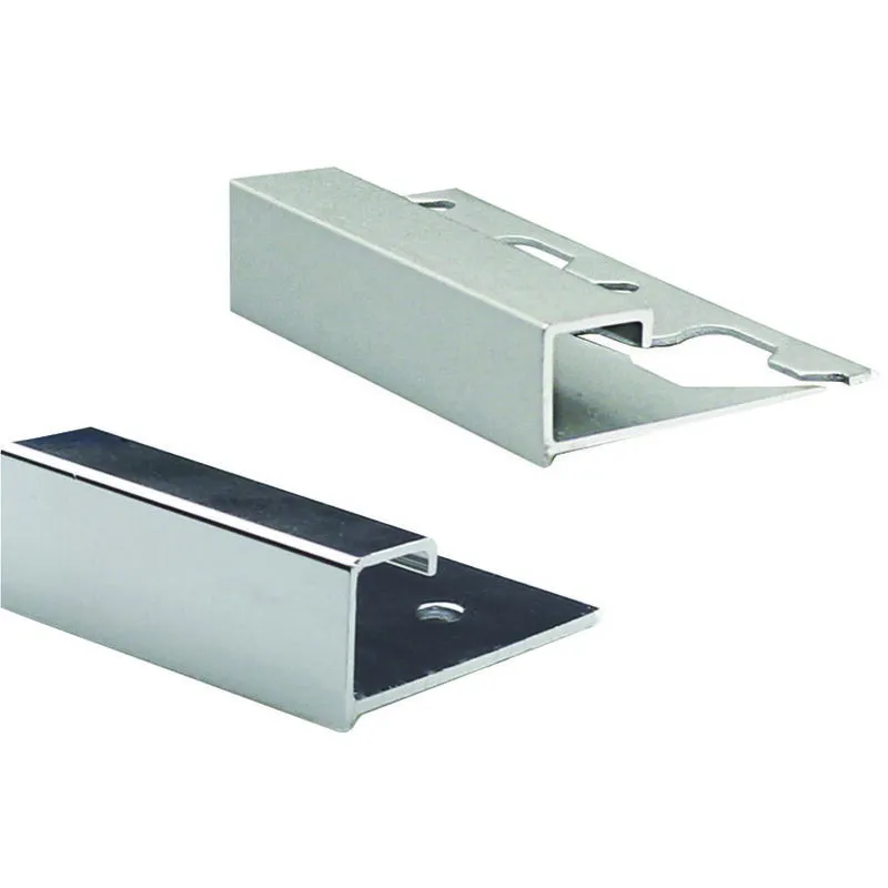 Profilo alusquare mt.2,5 alluminio - mm.10 argento lucido