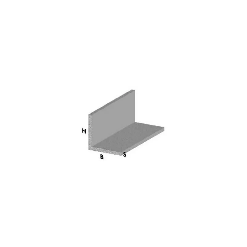 Profilo angolare cm 200 h cromato 20x20x1 mm profili alluminio asta