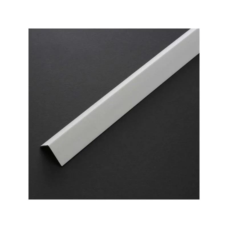 Profilo angolare paraspigolo in plastica pvc bianco 20X20 h 2,60 mt x 2 aste