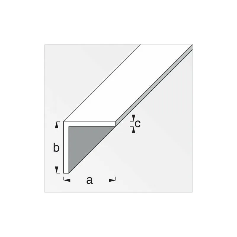 Profilo Bianco H.200 Cm Angolare 10x10x1 Mm 5 Pz