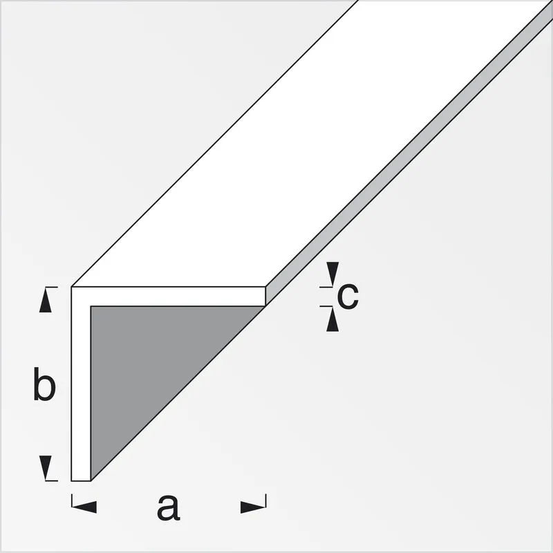 Profilo bianco h.200 angolare 15x15x1