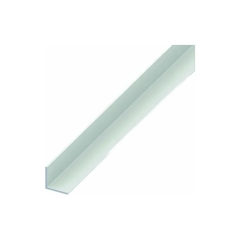 Ferramenta1.com - Alfer profilo angolare alluminio Bianco mm. 20x20x1 mt. 2 5 pz