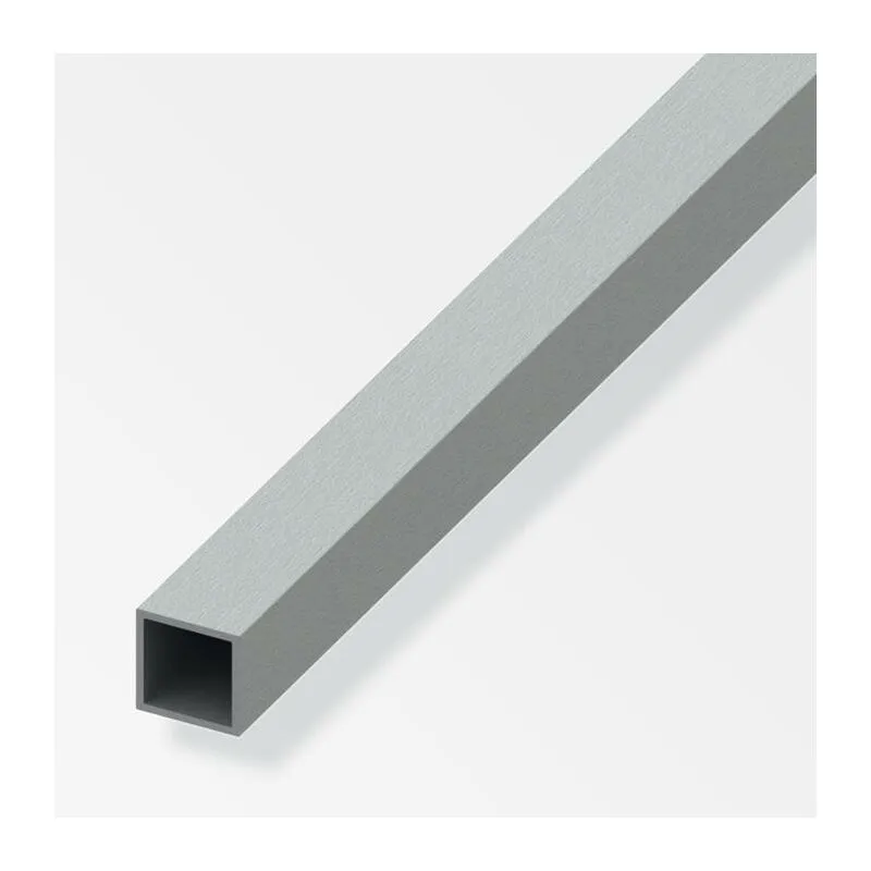 Alfer Aluminium Gmbh - Tubo quadrato alfer aluminium 20x20x1mm lunghezza 1m effetto acciaio inox - 02270