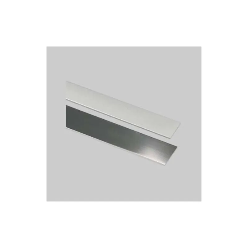 Profilo per rivestimento piatto 20x2 mm - lucido - barra 2 mt (10 metri lineari) arcansas