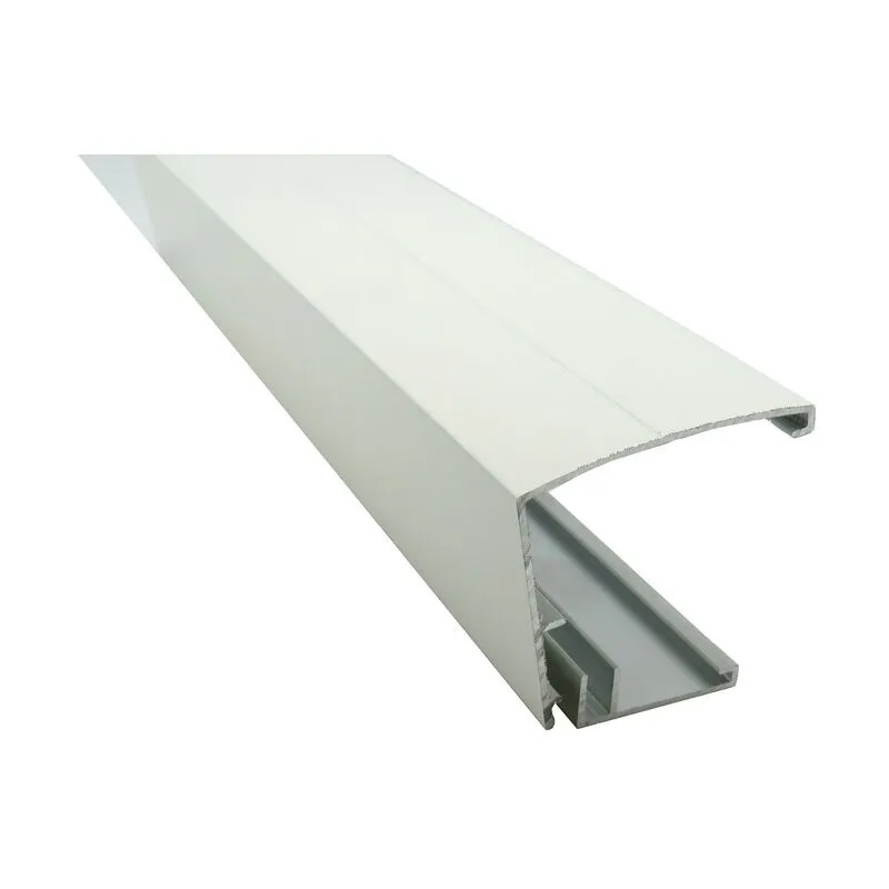 Profilo laccato avvitabile e copertura per bordo copertura in policarbonato 10/16/32 mm Bianco ral 9010, e: 16/32 mm, l: 3 m