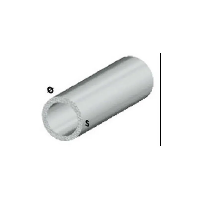 Profilo tubo tondo cm 200 h argento silver 20x1 mm profili alluminio